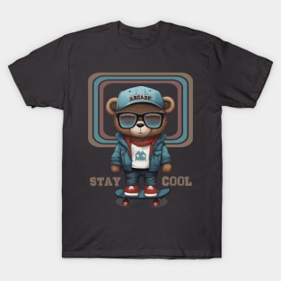 skater teddy bear (stay cool) T-Shirt